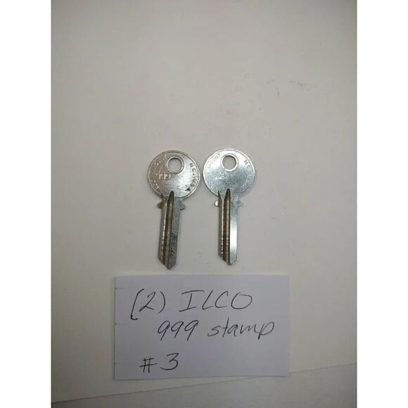 Vintage Keys ILCO 999  Key Blanks Uncut Rocky Mount N.C. Made In  USA lot of 2 - Picture 14 of 14